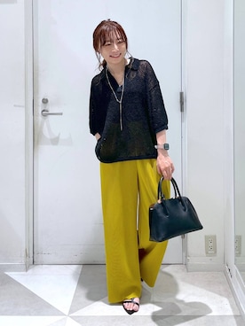「アイテム（ニット/セーター）」を使った、★しーちゃん★さん（レディース・156cm・40代）の夏コーディネート
