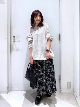 「アイテム（ニット/セーター）」を使った、★しーちゃん★さん（レディース・156cm・40代）の夏コーディネート