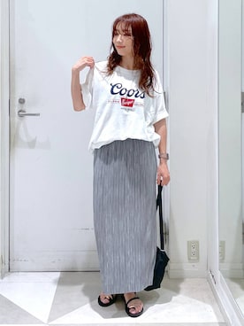 「アイテム（Tシャツ/カットソー）」を使った、★しーちゃん★さん（レディース・156cm・40代）の夏コーディネート