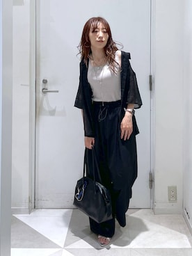 「若見え」｜「アイテム（アクセサリー）」を使った、★しーちゃん★さん（レディース・156cm）の夏コーディネート