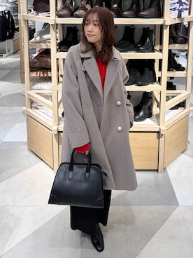 「アイテム（ネックレス）」を使った、★しーちゃん★さん（レディース・156cm・40代）の冬コーディネート