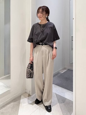 「GLOBAL WORK（グローバルワーク）のアイテム（シューズ）」を使った、★しーちゃん★さん（レディース・156cm）の春コーディネート