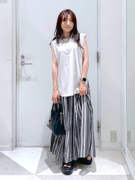 「アイテム（スカート）」を使った、★しーちゃん★さん（レディース・156cm・40代）の夏コーディネート
