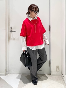 「アイテム（メガネ）」を使った、★しーちゃん★さん（レディース・156cm）の秋コーディネート