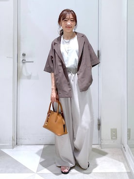 「GLOBAL WORK（グローバルワーク）のアイテム（ジャケット/アウター）」を使った、★しーちゃん★さん（レディース・156cm）の夏コーディネート