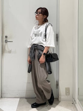 「GLOBAL WORK（グローバルワーク）のアイテム（メガネ）」を使った、★しーちゃん★さん（レディース・156cm）の秋コーディネート