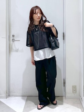 「アイテム（ボストンバッグ）」を使った、★しーちゃん★さん（レディース・156cm・40代）の夏コーディネート