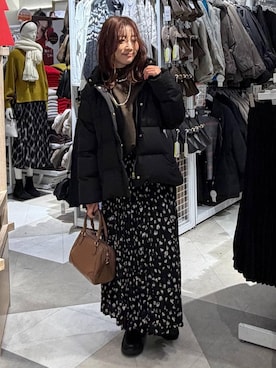 「アイテム（ボストンバッグ）」を使った、★しーちゃん★さん（レディース・156cm・40代）の冬コーディネート