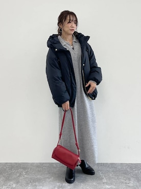 「アイテム（ダウンジャケット/コート）」を使った、★しーちゃん★さん（レディース・156cm・40代）の秋コーディネート