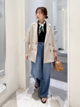 「GLOBAL WORK（グローバルワーク）のアイテム（トップス）」を使った、★しーちゃん★さん（レディース・156cm）の夏コーディネート