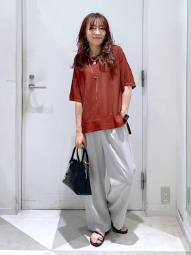 「若見え」｜「アイテム（アクセサリー）」を使った、★しーちゃん★さん（レディース・156cm）の夏コーディネート