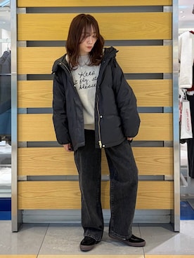 「アイテム（ダウンジャケット/コート）」を使った、★しーちゃん★さん（レディース・156cm・40代）の冬コーディネート