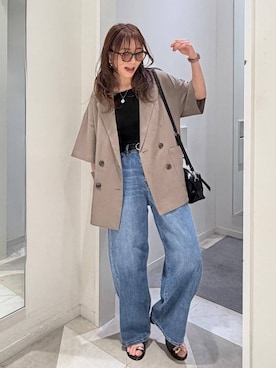 「GLOBAL WORK（グローバルワーク）のアイテム（シューズ）」を使った、★しーちゃん★さん（レディース・156cm）の春コーディネート