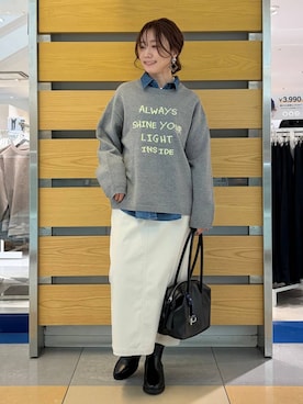 「GLOBAL WORK（グローバルワーク）のアイテム（トップス）」を使った、★しーちゃん★さん（レディース・156cm）の冬コーディネート