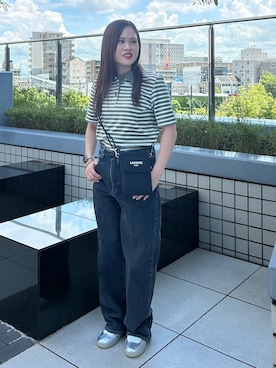 「LACOSTE（ラコステ）のアイテム」を使った、Kanchan-24さん（レディース・155cm）の秋コーディネート