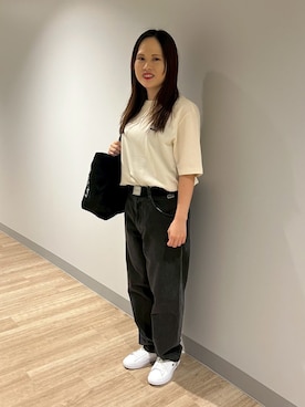 「LACOSTE（ラコステ）のアイテム」を使った、Kanchan-24さん（レディース・155cm）の秋コーディネート