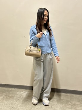 「LACOSTE（ラコステ）のアイテム（バッグ）」を使った、Kanchan-24さん（レディース・155cm）の春コーディネート