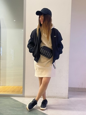 「アイテム（帽子）」を使った、Kanchan-24さん（レディース・155cm）の夏コーディネート