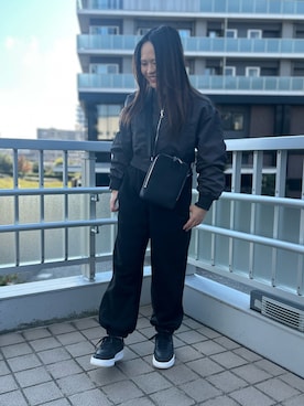 「撥水」｜「アイテム（スウェットパンツ）」を使った、Kanchan-24さん（レディース・155cm）の秋コーディネート
