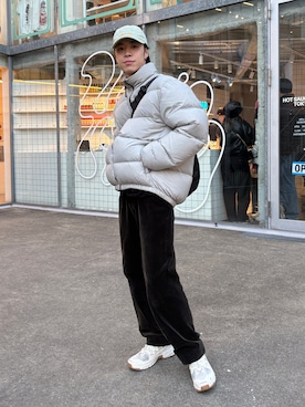 「thisisneverthat（ディスイズネバーザット）のアイテム」を使った、Masashiさん（メンズ・172cm）の冬コーディネート