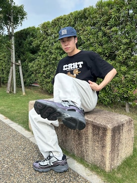 「アイテム（スニーカー）」を使った、Masashiさん（メンズ・172cm・20代）の夏コーディネート