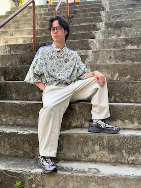 「アイテム（メガネ）」を使った、Masashiさん（メンズ・172cm・20代）の夏コーディネート