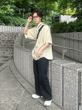 「MONKEY TIME（モンキータイム）のアイテム」を使った、Masashiさん（メンズ・172cm）の秋コーディネート