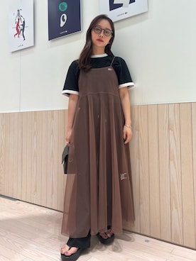 「LACOSTE（ラコステ）のアイテム」を使った、horiさん（レディース・154cm）の夏コーディネート