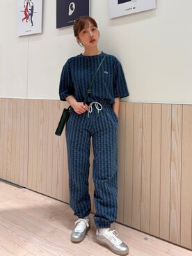 「LACOSTE（ラコステ）のアイテム」を使った、horiさん（レディース・154cm）の秋コーディネート