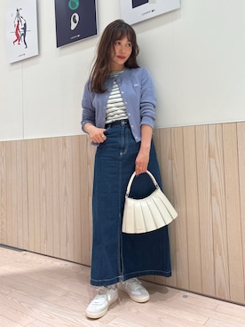 「アイテム（スカート）」を使った、horiさん（レディース・154cm）の夏コーディネート