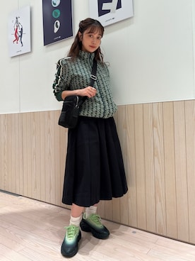 「アイテム（ジャージ）」を使った、horiさん（レディース・154cm）の秋コーディネート