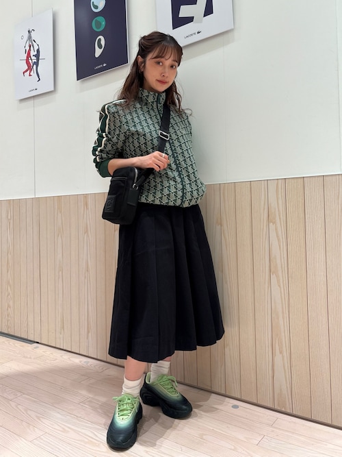 LACOSTE ジャージ モノグラムジャカードトラックジャケット