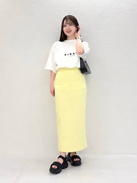 「ORiental TRaffic（オリエンタルトラフィック）の【動画あり】2025春夏新作 カットデザインパデット厚底サンダル/51206（サンダル、ブラック系）」を使った、sakiさん（162cm）の春コーディネート
