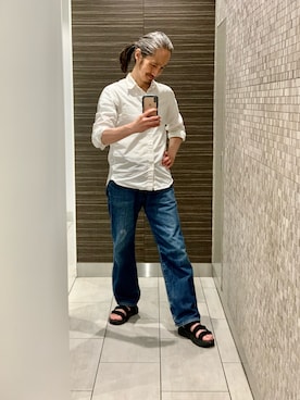「EDWIN（エドウィン）のアイテム」を使った、健弘(U)さん（メンズ・169cm）の夏コーディネート