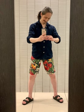 「GAP（ギャップ）のアイテム」を使った、健弘(U)さん（メンズ・169cm）の夏コーディネート