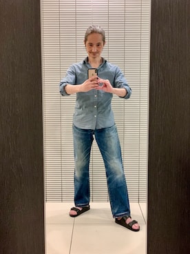 「BIRKENSTOCK(ビルケンシュトック)のアイテム」を使った、健弘(U)さん(メンズ・169cm)の秋コーディネート