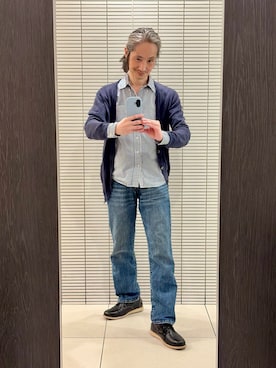 「GAP（ギャップ）のアイテム」を使った、健弘(U)さん（メンズ・169cm）の秋コーディネート