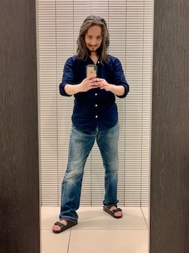 「GAP（ギャップ）のアイテム」を使った、健弘(U)さん（メンズ・169cm）の夏コーディネート