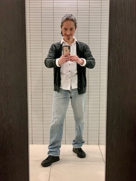 「GAP（ギャップ）のアイテム（トップス）」を使った、健弘(U)さん（メンズ・169cm）の秋コーディネート