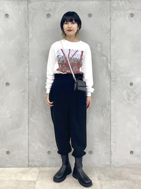 「FEMME」｜「アイテム（ブーツ）」を使った、matsumuraさん（レディース・159cm）の夏コーディネート