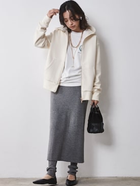 「アイテム（パーカー）」を使った、ZOZO_SMILELAND_STAFFさん（レディース・163cm）の秋コーディネート