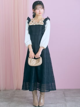 「marun（マルン）のアイテム」を使った、ZOZO_SMILELAND_STAFFさん（レディース・161cm）の夏コーディネート