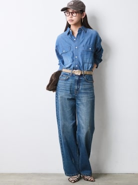 「CHIC STYLE（シックスタイル）のアイテム」を使った、ZOZO_SMILELAND_STAFFさん（レディース・163cm）の夏コーディネート