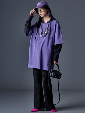 「GEVS.（ジェイヴィス）のアイテム」を使った、ZOZO_SMILELAND_STAFFさん（レディース・163cm）の夏コーディネート