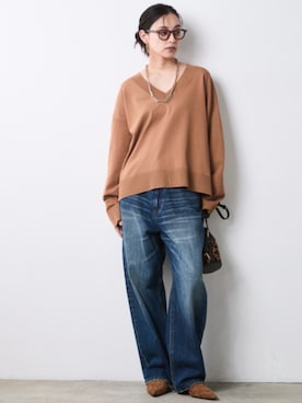 「CHIC STYLE（シックスタイル）のアイテム」を使った、ZOZO_SMILELAND_STAFFさん（レディース・163cm）の夏コーディネート