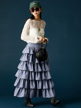 「GEVS.（ジェイヴィス）のアイテム」を使った、ZOZO_SMILELAND_STAFFさん（レディース・163cm）の冬コーディネート