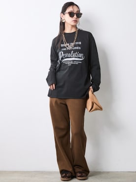 「CHIC STYLE（シックスタイル）のアイテム」を使った、ZOZO_SMILELAND_STAFFさん（レディース・163cm）の夏コーディネート