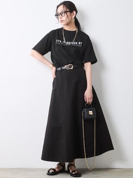 「CHIC STYLE（シックスタイル）のアイテム」を使った、ZOZO_SMILELAND_STAFFさん（レディース・163cm）の春コーディネート