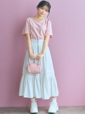 「marun（マルン）のアイテム」を使った、ZOZO_SMILELAND_STAFFさん（レディース・161cm）の夏コーディネート