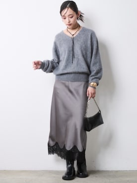 「CHIC STYLE（シックスタイル）のアイテム」を使った、ZOZO_SMILELAND_STAFFさん（レディース・163cm）の秋コーディネート